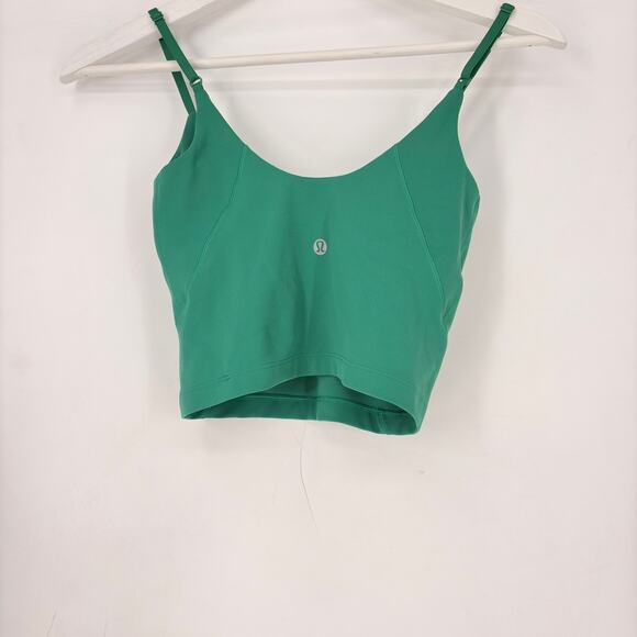 Lululemon Align Tank Top Green Size 0 Women’s Cropped Built-In Bra - Picture 6 of 8